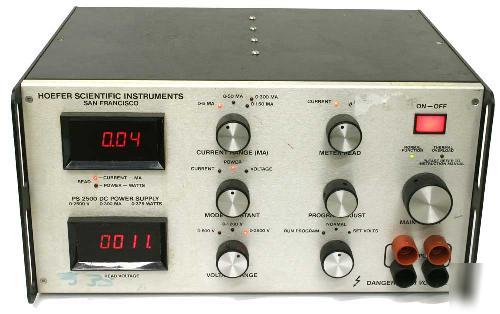 Hoefer adjustable dual dc power supply 2500V 300MA 375W