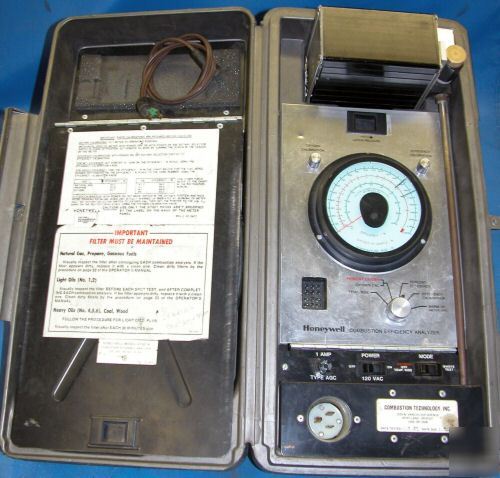 Honeywell combustion effiency analyzer A7001A, gas oil