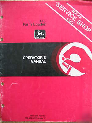 John deere 146 loader 1830 2020 2030 2120 2130 2440 ops