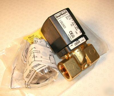 New burkert 1/2INCH solenoid valve 110VAC 110VOLT coil g