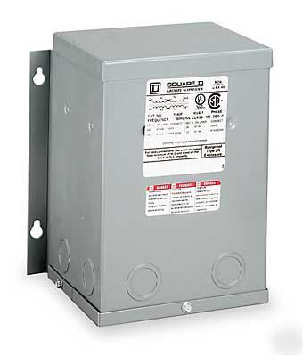 New square-d 10S40F transformer 10KVA 1PH 480V-120/240V 
