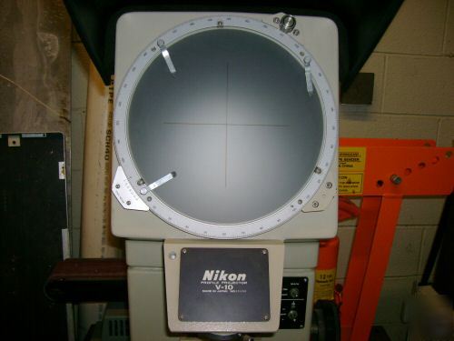 Nikon v-10 profile projector optical comparator +lenses