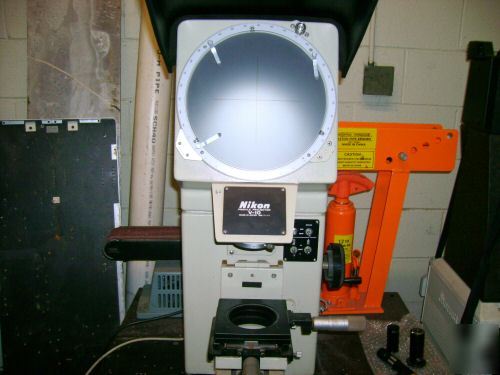 Nikon v-10 profile projector optical comparator +lenses