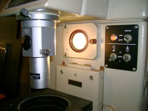 Nikon v-10 profile projector optical comparator +lenses