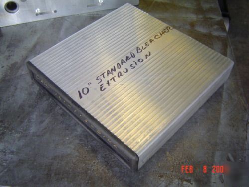 Plastic injection mold for stadium bleacher endcap 4CAV