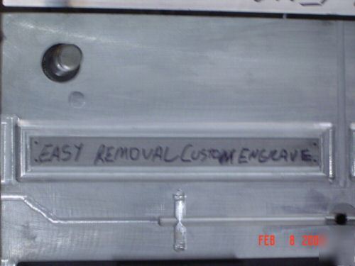 Plastic injection mold for stadium bleacher endcap 4CAV