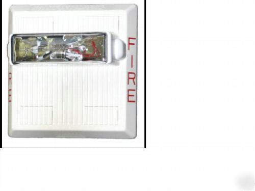 Wheelock as-2415C-fw audible horn strobe 24V wht 15CD