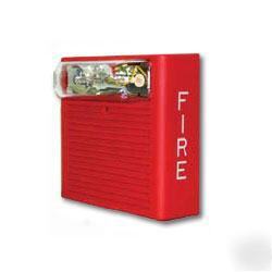 Wheelock as-24MCW-fr-ul/ulc audible horn strobe 24V red