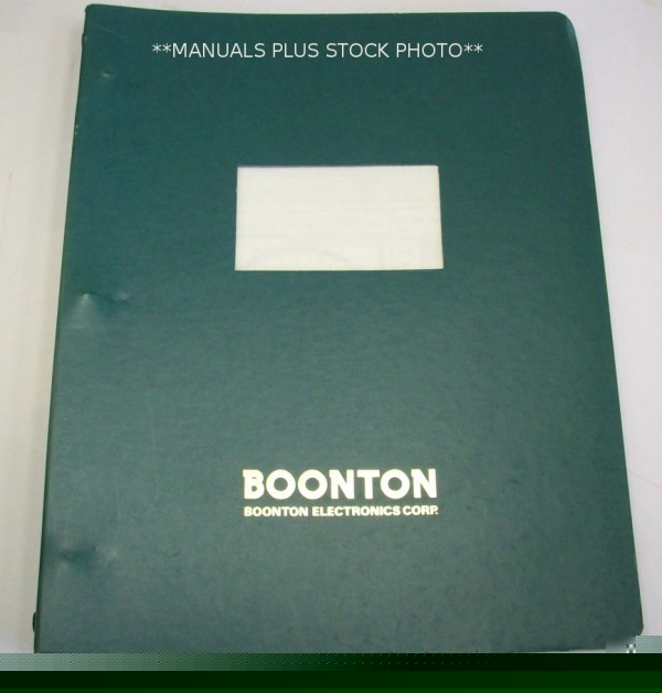 Boonton 59LF operating manual - $5 shipping 