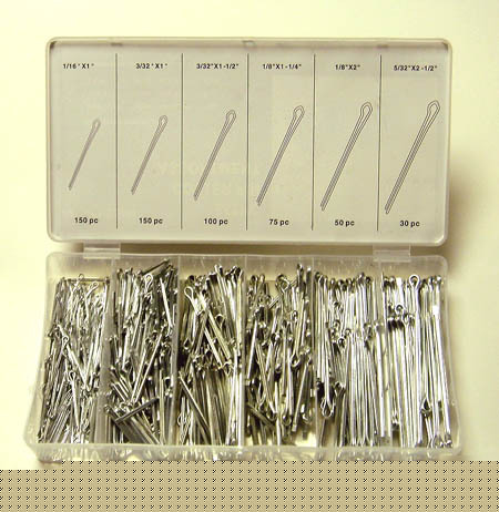 555 pc cotter pin assortmentd