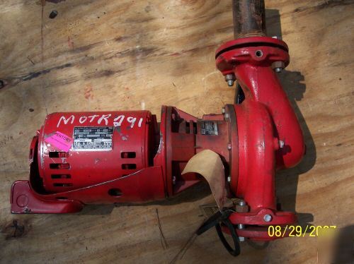 Bell & gossett 1/2 hp pump and motor 58 gpm