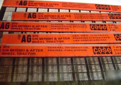 Case 970 tractor parts book catalog microfiche