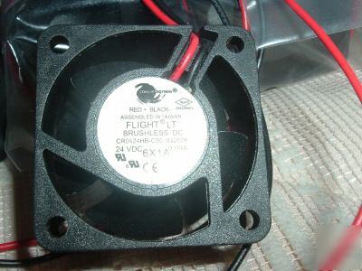 Fan 24VDC 40MM sq x 20MM, 10 cfm