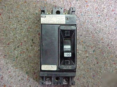 Federal pacific 100 amp breaker type ne fpe 2 pole unit