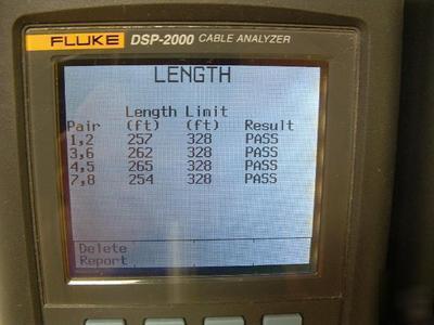 Fluke network dsp-2000 digital cable analyzer CAT5 test