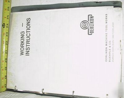 Oerlikon universal drilling boring machine manual UB2