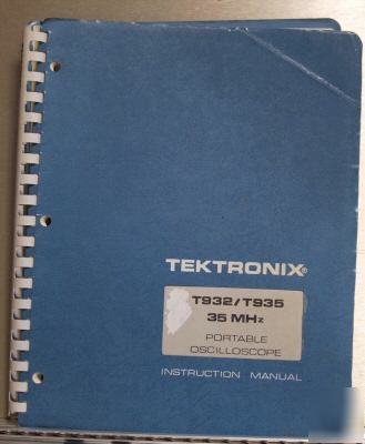 Tek T932 / T935 original service / operating manual
