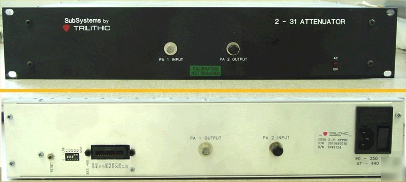 Trilithic 2 - 31 attenuator gpib 2010687010