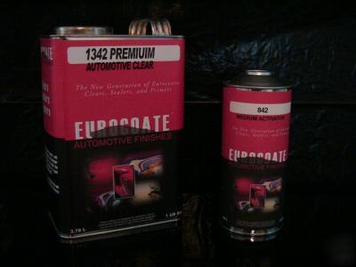 1342 eurocoate auto paint 2K medium clear coat $79.95