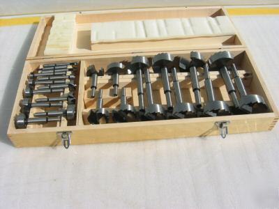 24 pcs hss forstner bit set case included