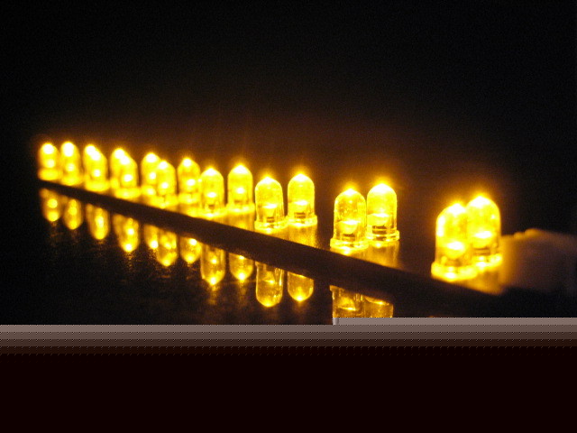 F s/h 180MM rigid led strip w/18PCS ultrabright yellow