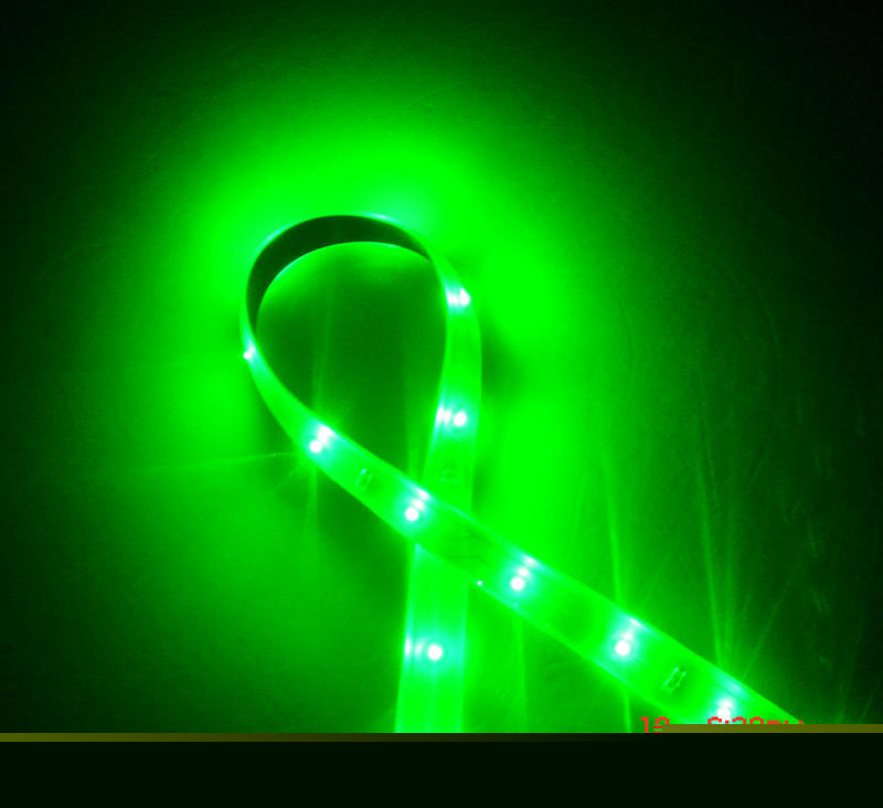 Green 12V 120CM waterproof 60PCS 0603 smd led strip