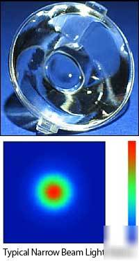 Medium beam optics for luxeon K2 and rebel leds 10 pcs