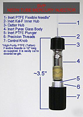 Neon sign mercury injector dispenser plant equipment 