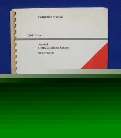 Tektronix A6905S optical isolation instruction manual