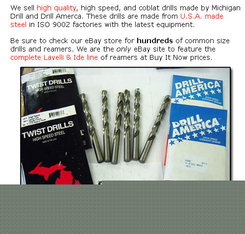 12 pcs. black & gold jobber drills - 13/64