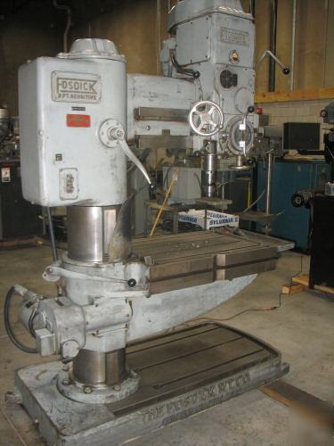 3' x 12â€ fosdick, model super sensitive radial drill