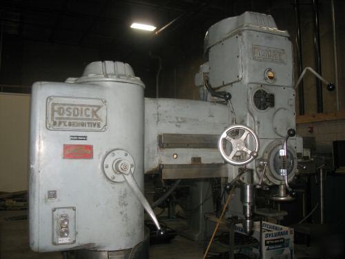 3' x 12â€ fosdick, model super sensitive radial drill