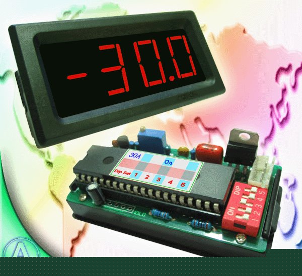 DC30A 3Ã‚Â½ red led digital panel amp meter w/ regulator