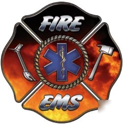 Firefighter decal reflective 6