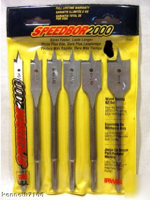 Irwin speedbor 2000 wood boring bit set made in the usa