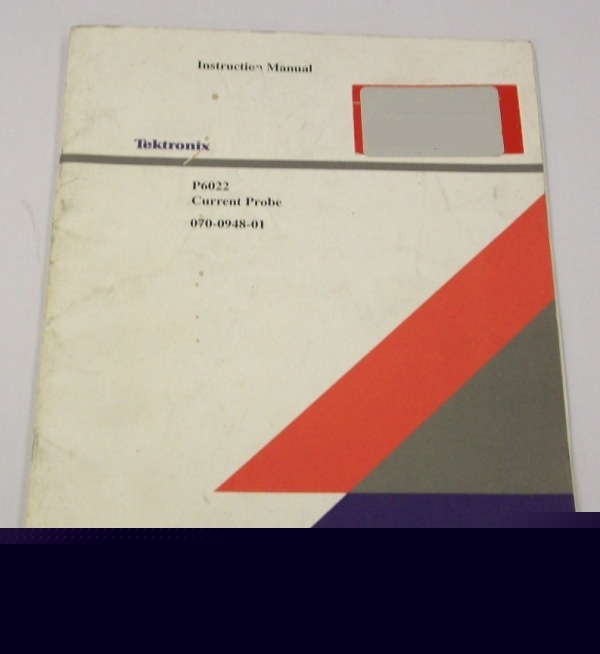 Tek P6022 current probe instruction manual - $5 ship 