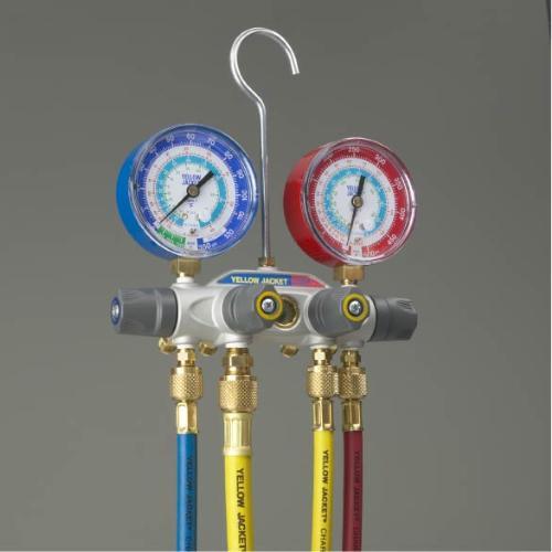 Yellow jacket 49967 titan 4-valve manifold gauges hvac