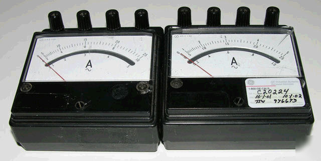 Yokogawa yew 2053 ac ampmeters 1 pair