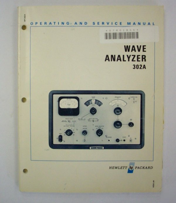 Hp / agilent 302A op/service manual - $5 shipping 