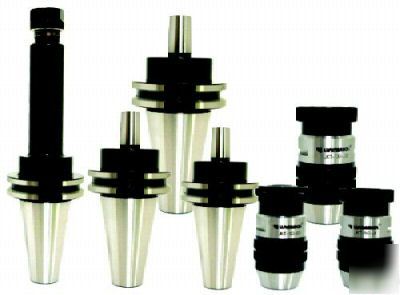 7 pc CAT40 drill chuck, jt arbors & ER16 collet chuck