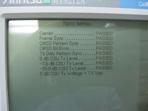 Anritsu mt-8212A cell master 100KHZ-3300 mhz freq rang