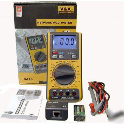 Digital multimeter dmm battery RJ11 RJ45 cable tester