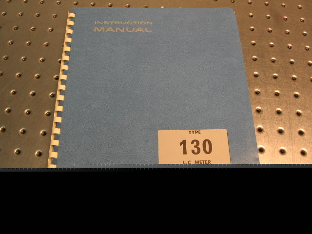 G30890 tektronix type 130 l-c instruction manual