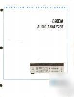 Hp 8903A audio analyzer op/service manual cd