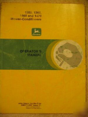 John deere 1350 1360 1460 1470 mower conditioner manual