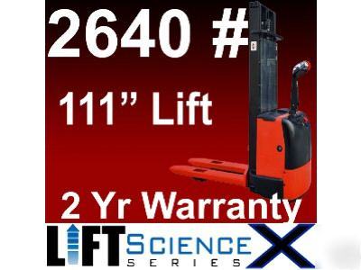 New electric forklift truck pallet stacker walkie 