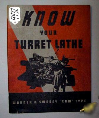 Warner&swasey service manual no. 3 4 5 ram turret lathe