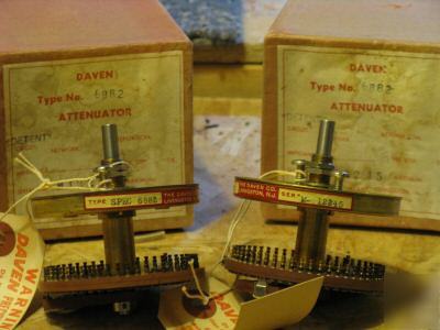  1 pair daven 6882 audio attenuator