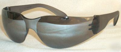 12 prs wraparound silver mirror safety glasses S2864