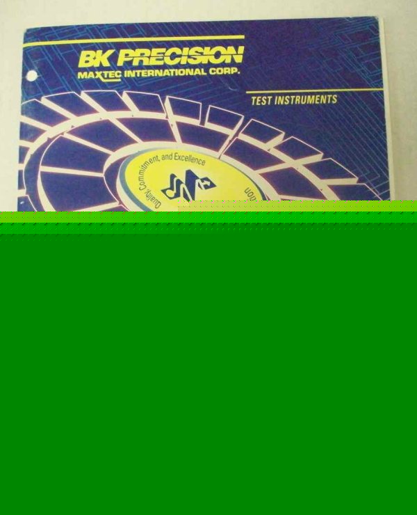 B&k precision test instruments catalog Â©1995